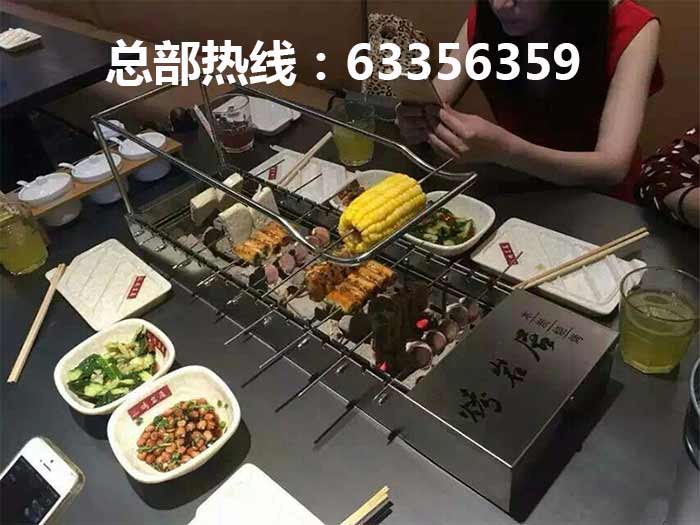 很久以前烧烤桌椅定做加工_黑金烤漆烧烤桌