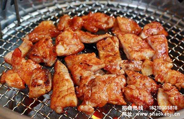 韩国烧烤 煎鸡肉