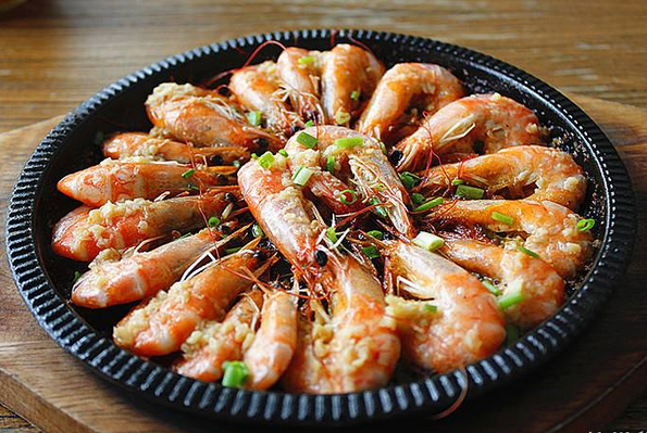韩国烧烤 蒜味虾