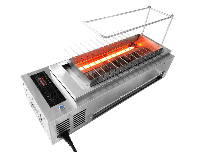 食之秀家用版自动烧烤炉 全自动旋转电烤炉 新款触屏电烤炉